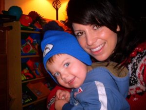 Kanan and I the winter after I first met Owen. 