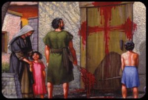 passover blood on door posts will show a cross when connected